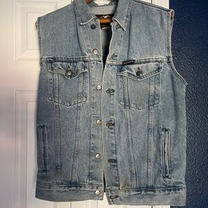 Vintage Harley Davidson Jean Vest size S Men’s